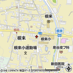 岡口文具店周辺の地図