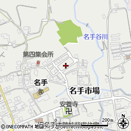 和歌山県紀の川市名手市場774周辺の地図