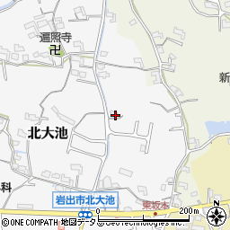 和歌山県岩出市北大池36周辺の地図