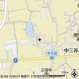 和歌山県紀の川市中三谷681周辺の地図
