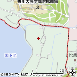香川県木田郡三木町井戸3770周辺の地図