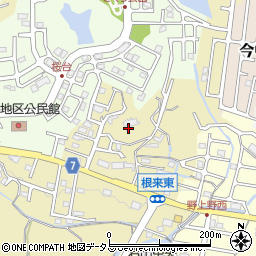 和歌山県岩出市根来257周辺の地図