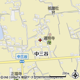 和歌山県紀の川市中三谷408周辺の地図