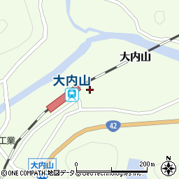 大内山郵便局周辺の地図