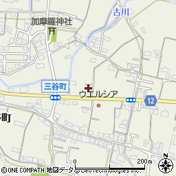 こがね製麺所 高松三谷店周辺の地図
