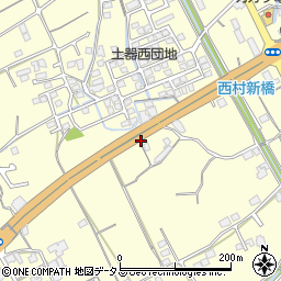 香川県丸亀市土器町西周辺の地図
