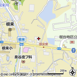 和歌山県岩出市根来320周辺の地図