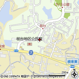 和歌山県岩出市桜台77周辺の地図