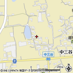 和歌山県紀の川市中三谷663周辺の地図
