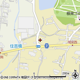 和歌山県岩出市根来980周辺の地図