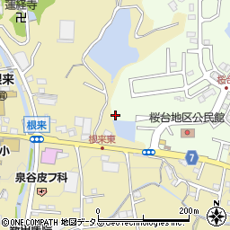 和歌山県岩出市桜台496周辺の地図