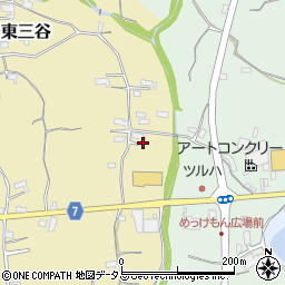和歌山県紀の川市東三谷256周辺の地図