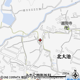 和歌山県岩出市北大池300周辺の地図