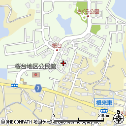 和歌山県岩出市桜台135周辺の地図