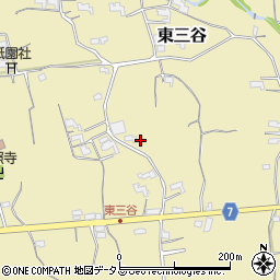 和歌山県紀の川市東三谷117周辺の地図