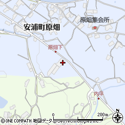 広島県呉市安浦町大字原畑612-1周辺の地図