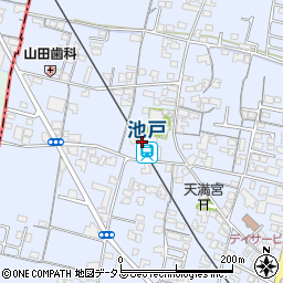池戸駅周辺の地図