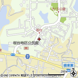 和歌山県岩出市桜台79周辺の地図
