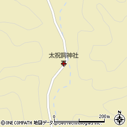 太祝詞神社周辺の地図