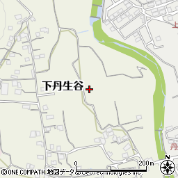 和歌山県紀の川市下丹生谷周辺の地図