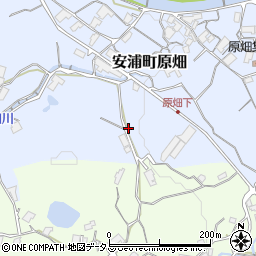 広島県呉市安浦町大字原畑638-1周辺の地図