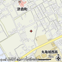 香川県丸亀市津森町周辺の地図