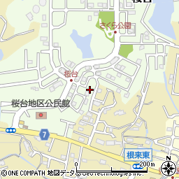 和歌山県岩出市桜台125周辺の地図
