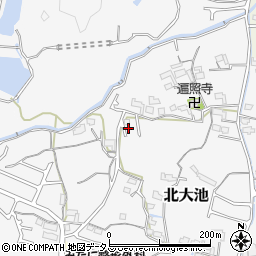 和歌山県岩出市北大池158周辺の地図