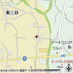 和歌山県紀の川市東三谷299周辺の地図