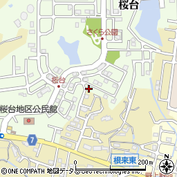 和歌山県岩出市桜台99周辺の地図