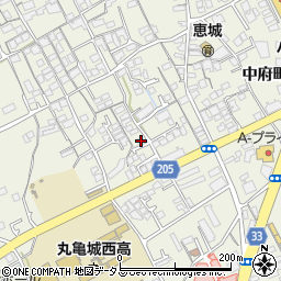 香川県丸亀市津森町384周辺の地図