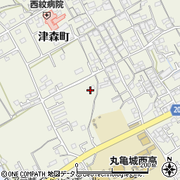 香川県丸亀市津森町468周辺の地図