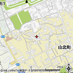 香川県丸亀市山北町734周辺の地図