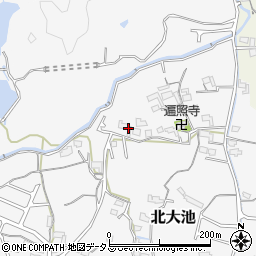 和歌山県岩出市北大池277周辺の地図