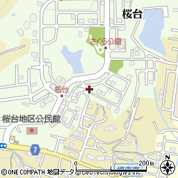 和歌山県岩出市桜台100周辺の地図
