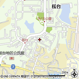 和歌山県岩出市桜台101周辺の地図