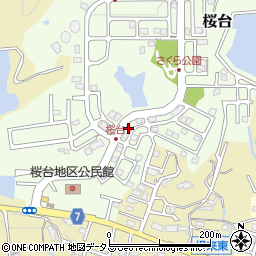 和歌山県岩出市桜台82周辺の地図
