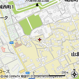 香川県丸亀市山北町732周辺の地図