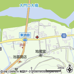和歌山県伊都郡かつらぎ町東渋田385周辺の地図