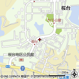 和歌山県岩出市桜台83周辺の地図