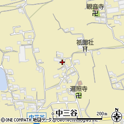 和歌山県紀の川市中三谷599周辺の地図