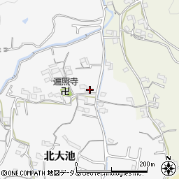 和歌山県岩出市北大池208周辺の地図