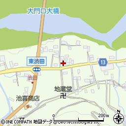 和歌山県伊都郡かつらぎ町東渋田386周辺の地図