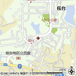 和歌山県岩出市桜台84周辺の地図