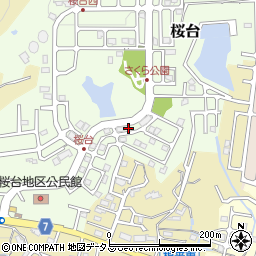 和歌山県岩出市桜台86周辺の地図