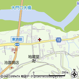 和歌山県伊都郡かつらぎ町東渋田393周辺の地図