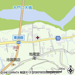 和歌山県伊都郡かつらぎ町東渋田387周辺の地図