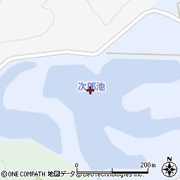 次郎池周辺の地図