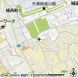 香川県丸亀市城南町81周辺の地図