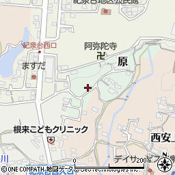 和歌山県岩出市原26周辺の地図
